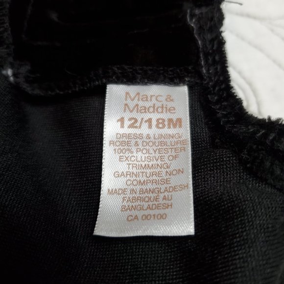 [12-18M] Marc & Maddie Pink & Black Fancy Dress - Picture 6 of 10